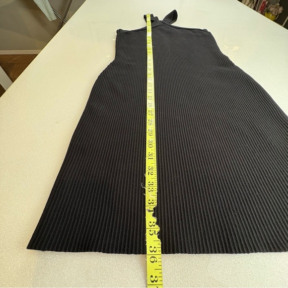 REVOLVE House of Harlow 1960 Ribbed Body-con Black Dress Halter - Picture 2 of 8